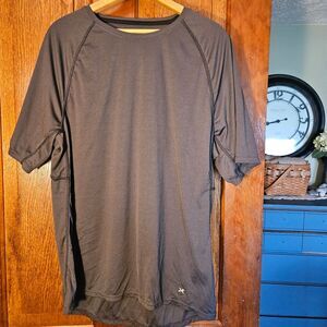 Xersion Mens Grey Quick Dri Training TShirt Large | Breathable Moisture‑Wicking